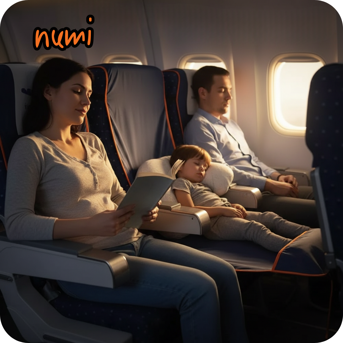 NUMI - מיטת מטוס ניידת לילד שלך שהופכת כל טיסה לחלום